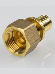 Соединитель VALTEC аксиальный, 16х1/2"В, с накидной гайкой, латунь CW614N, VTm.422.G.001604