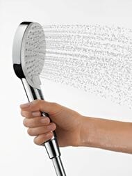 Душевой набор Hansgrohe Vernis Blend 26279000 Vario EcoSmart (лейка 100мм, шланг, штанга 650мм) хром — миниатюра 3