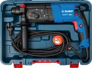 Перфоратор ЗУБР SDS-plus ЗП-24-750 К, 750 Вт, 1100 об/мин, 4500 уд/мин, 3 режима, реверс, в кейсе