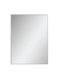 Зеркало Континент Lago (600х800) с LED подсветкой 5000K и сенсорным выключателем, белый