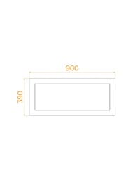 Панель для поддона RGW NB/CL-S (900х390) боковая, ABS-пластик, белая 16230912-90b