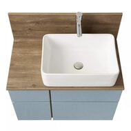 -*Уценка! Столешница с панелью AQUATON Мишель 80 1A256603MIDR0 800х460х20 мм, дуб рустикальный