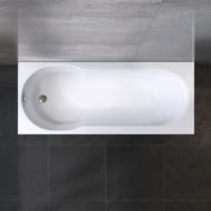 Комплект AM.PM X-Joy WK88ED Ванна 170х70 с каркасом, шторка 80х140 стекло, душевая система, крючок