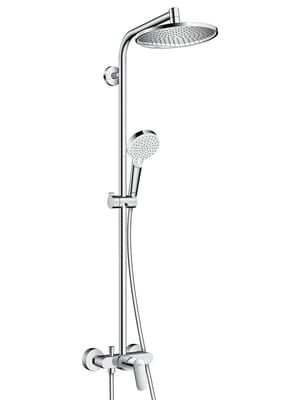 Душевая система Hansgrohe Crometta S 240 Showerpipe со смесителем д/душа, верхний и руч.душ 27269000