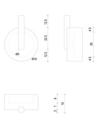 Крючок Decor Walther STONE WHK цвет: белый/хром 0972654