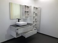 Шкаф-колонна COMFORTY Прага-45 (450х1600х320)  подвесной, дуб белый 00004136272