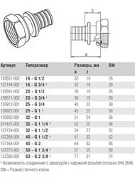 Соединитель REHAU RAUTITAN, 16х1/2"В, с накидной гайкой, бронза,  14563351001