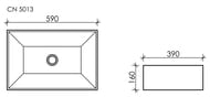 �������� ��������� Ceramicanova Element 590�390�160 ��� �������� � ���. ��� ���������, ����� CN5013