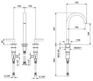 ��������� ��� �������� Fantini Icona Deco 5395R107 �������������, �� 3 ���., ������ ������, ������