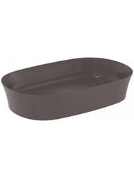 Умывальник IPALYSS Ideal Standard (600х380х120) накладной, без перелива, slate grey E1396V5 — миниатюра 1