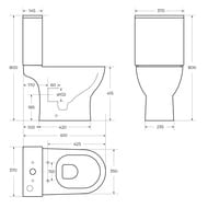 ������-������� BelBagno Lounge 610�370�800 ������������, � ��������, ����� BB045/051T+BB045CPR/SC