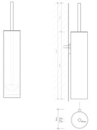Ершик настенный Decor Walther MK WBG, цвет: черный матовый 0521360