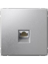 Розетка Systeme Electric ARTGALLERY компьютерная RJ45, кат. 6A, механизм, алюминий, GAL000386