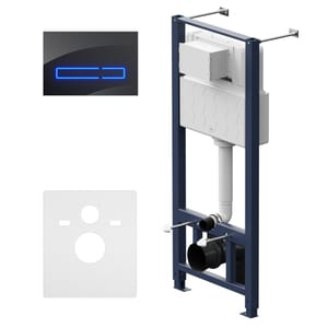 Инсталляция AM.PM Pro для подвесного унитаза I012704.50A38 с бесконт.кнопкой Touchless Pro черная