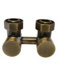 SCHLOSSER Узел подключения угловой EXCLUSIVE GW 3/4х GZ М22х1,5 601000011 античная латунь