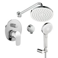 Душевая система Ideal Standard BC447A встраиваемая, однорычажный смеситель, верхний/ручной душ, хром