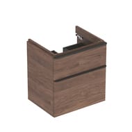 Geberit Smyle Square Тумба с раковиной 60 см, цвет пекан +Зеркальный шкаф, подсветка 529.352.JR.6