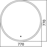 ������� Silver Mirrors Monaco-BLACK (770�770) LED-���������,������������� ������,������ LED-00002770
