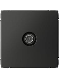 Розетка Systeme Electric ARTGALLERY ТВ проходная 4DB, механизм, базальт, GAL001492