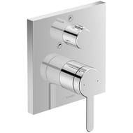 Смеситель Duravit C.1 встраиваемый с переключателем, накидка квадрат,перепускной клапан C15210011010