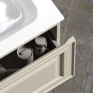 Тумба под раковину SANCOS Very (995х445х406) подвесная, левая, один ящик, Beige Soft VR100LCE