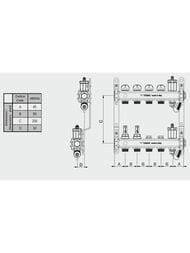 ������������ ������ Tiemme 8 ���. 1" x 3/4 � ������������� 3920134 / 3855XJ