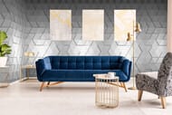 Панно Marburg Smart Art 46783 (1,06х2,70) геометрия, серое (рул.)