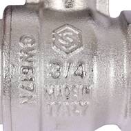 Кран шаровый STOUT 3/4"ВН, бабочка, стандартнопроходной, SVB-0014-000020