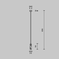 ��������� ���������� Long ������� 700�� Maytoni Flarity (�������) TRA159C-D1-PT �������, IP20