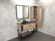 Зеркало COMFORTY Бредфорд-90 (900х800х40) черный 00004147988