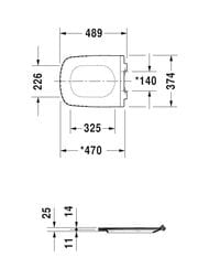 ������� ��� ������� DURAVIT DuraStyle ����������, �����, � ����������� 0060590000