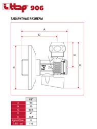 ���� ������� ������� ITAP 906 1/2"-3/8" (10��) � ������ � �������� � �����������