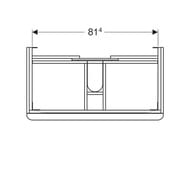 ����� ��� �������� Geberit Smyle Square (884�470�617) 2 �����, ������� ���� 500.354.JK.1