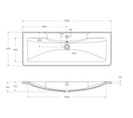 ���������� ��������� BelBagno (1200�455�145) ������������� ������, �����  BB1200/455-LV-MR-ALR