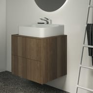 Тумба под раковину Ideal Standard CONCA (600x505x550) 2 ящ , темн.орех, столешница с вырезом T3940Y5 — изображение 4