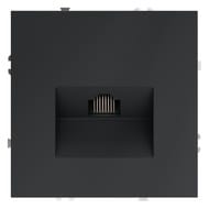 Розетка компьютерная встраиваемая VOLTUM S70 RJ45 кат.6, графит VLS060107