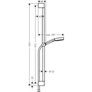 ������� ����� Hansgrohe Pulsify Select 24170000 3jet Relaxation, �����, �����, ������ 90��, ����