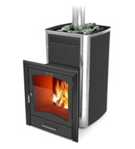 Печь банная ТМФ (TMF) КАЛИНА II Carbon БСЭ ТО антрацит НВ ПРА, большой светопрозрачный экран