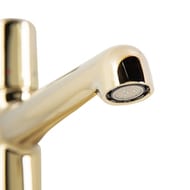 Смеситель для раковины BelBagno UNO-LVM-ORO однозахватный, с донным клапаном, золото