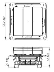 ����������� Systeme Electric ATLASDESIGN 3-��������� ����� 1+1+1 10�� �������� ����� ATN000131