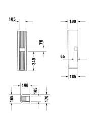 ��������� DURAVIT DuraStyle ��� ������������ 55-65 �� 0858290000