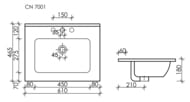 �������� ��������� Ceramicanova Element 610�465�180 �������������, ������ ������� CN7001MB