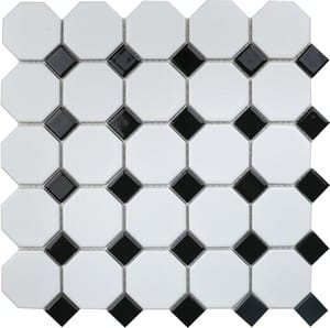 ������� ������������ Starmosaic Octagon small White/Black Matt 295�295�6 �����+������ IDLA2575 (��.)