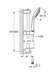 ������� ����� Grohe Euphoria 110 Duo 27242001 (������, �����, �����, �������)