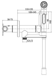 ��������� Jacob Delafon Elate 2.0 E28317-CP �������������, � ������������� �����, ����: ����