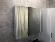 Зеркало-шкаф COMFORTY Сорренто-90 (880х800х150) подвесной, светло-серый 00-00001968