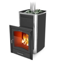Печь банная ТМФ (TMF) КАЛИНА II Carbon БСЭ антрацит НВ ПРА, большой светопрозрачный экран