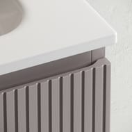 Тумба под раковину SANCOS Snob T (590х445х500) подвесная, два ящика, Doha Soft SNT60SM