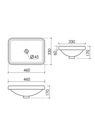 �������� ��������� Ceramicanova Element 460�330�170 �������������, ��� ��������, ����� CN6078
