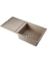 Мойка Omoikiri SUMI 100-SA (1000х500х230) врезная, тетогранит, бежевая 4993656